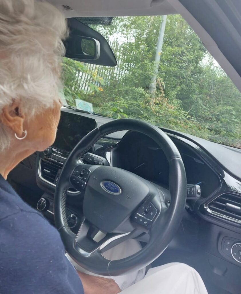 Care home resident Cicely Garbett, 93, takes first ever driving lesson in a Ford Fiesta - fulfilling lifelong dream and proving it’s never too late to try something new.