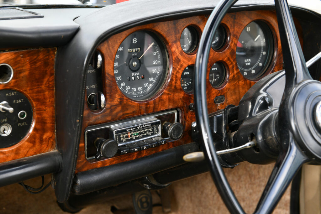 Peter Sellers' 1960 Bentley S2 Continental Drophead Coupé with rare quad headlamps and film memorabilia is set for auction by Bonhams with a £120000 guide price.
