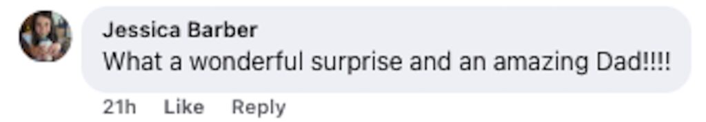 Social media comment on the post of Pilot surprises daughter by secretly flying her Southwest honeymoon flight from Cancun - Captain John Arvin left bride Addison in tears with the ultimate dad move.