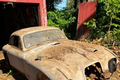 A rare 1953 Aston Martin DB2 Vantage barn find has surfaced for £49,500, missing key parts but offering collectors a rare left hand drive restoration project.