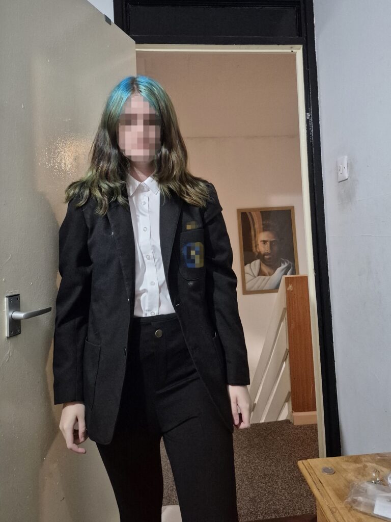 Mum of four says £900 school uniform costs have left her bank account bone dry forcing her to cancel Christmas as rising prices push struggling families deeper into hardship.