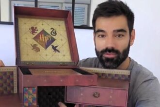 Harry Potter fan discovers hidden compartment in collector’s box 13 years after buying it, unveiling Marauder’s Map and artefacts as his viral video amazes followers.