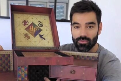 Harry Potter fan discovers hidden compartment in collector’s box 13 years after buying it, unveiling Marauder’s Map and artefacts as his viral video amazes followers.