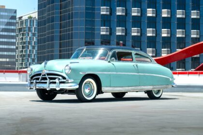 Steve McQueen’s 1952 Hudson Wasp, his cherished Sunday-go-to-church car, is set for auction with RM Sotheby’s Hershey sale, estimated to fetch up to £44,000.
