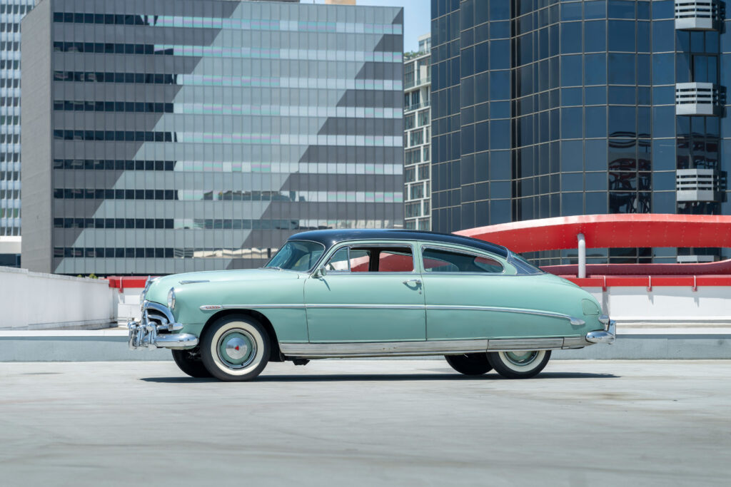 Steve McQueen’s 1952 Hudson Wasp, his cherished Sunday-go-to-church car, is set for auction with RM Sotheby’s Hershey sale, estimated to fetch up to £44,000.
