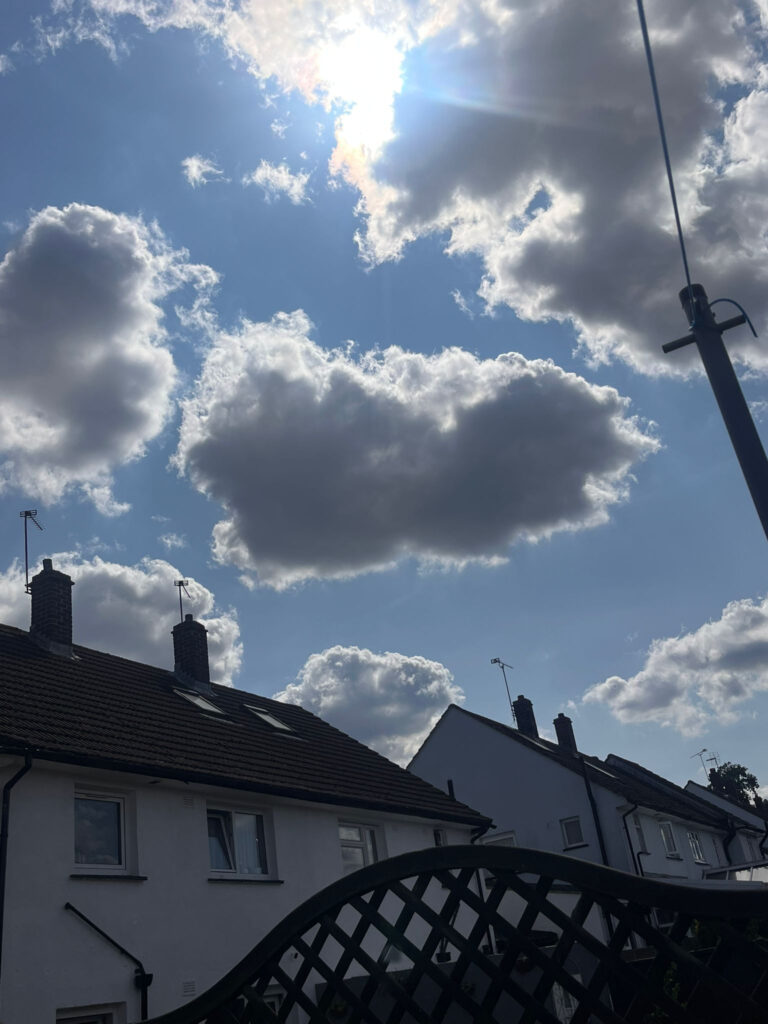 Emma Smyth, 36, from Kent, was stunned when a giant heart-shaped cloud floated above her garden – capturing the rare romantic sight before it vanished in 30 seconds.