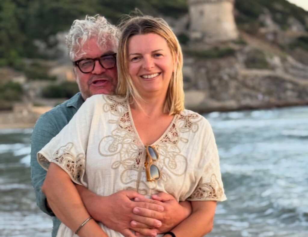 TV wine expert Luca Dusi spotted driving with wife’s birthday cake on car roof - Sunday Brunch star laughs off near disaster as pastry miraculously survives journey.