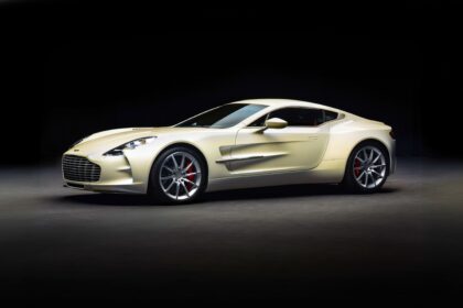 Aston Martin One-77 hypercar heads to auction in Abu Dhabi for £1.18m. One of only 77 made, it boasts a 7.3L V12, 750bhp, 217mph top speed and stunning design.