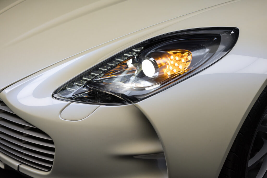 Aston Martin One-77 hypercar heads to auction in Abu Dhabi for £1.18m. One of only 77 made, it boasts a 7.3L V12, 750bhp, 217mph top speed and stunning design.