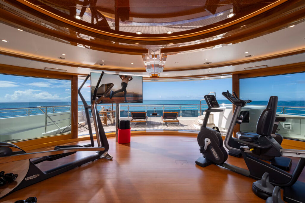The 82m Oceanco Alfa Nero megayacht returns to market for £76.3m after a lavish refit, boasting an infinity pool, glass lift, spa suites, cinema and luxury water toys.