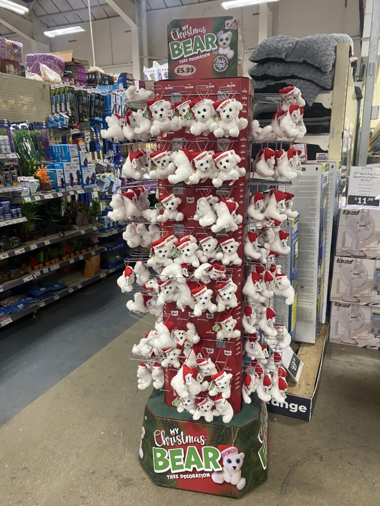 The Range sparks festive frenzy by rolling out Christmas Wonderland products 118 days early with decorations, cushions and quirky Santa sausage dogs on sale in London.