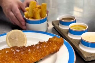 Tom Kerridge faces backlash after charging £35 for haddock and chips with posh sauces at his London restaurant, sparking outrage from fishermen and diners online.
