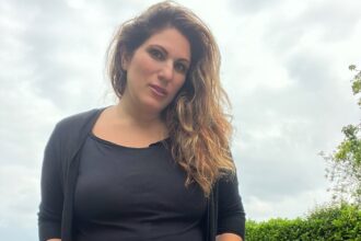 Mum-of-three Vicki Broadbent shares journey of embracing her post-C-section body - from hiding in black clothes to rebuilding confidence with colour, style and self-love.