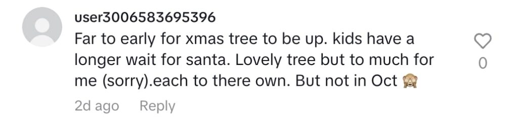 Social media comment on the post of Christmas superfan Charlotte Chandler, 36, from Stockport, has already filled her home with five Christmas trees and festive lights, saying decorating early helps her arthritis and keeps her dad’s memory alive despite online trolls.