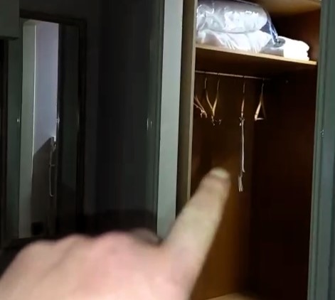 Railway engineer Andy Maddox claims he captured a ghost on camera opening and shutting his hotel drawer before hurling an iron to the floor in Kent leaving him terrified and sleepless.