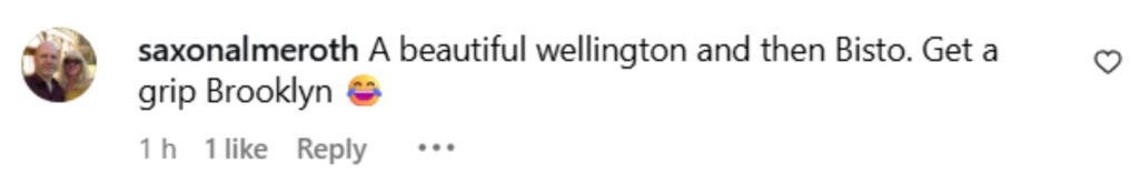 Social media comment on the post of Brooklyn Beckham faced backlash after using Bisto gravy on his luxury beef wellington, with fans calling it a “ruined masterpiece” while others defended his down-to-earth choice.