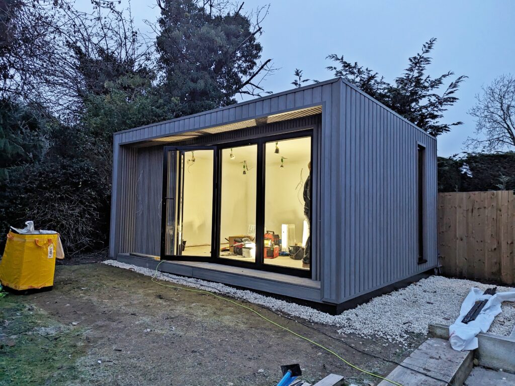 A mum from Solihull built her dream garden office with her husband after a £35,000 quote, saving £18,000. The DIY retreat now doubles as a workspace and party room.