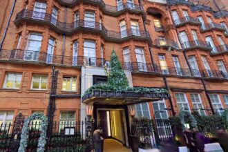 Claridge’s is charging £550 per person for its lavish five course Christmas dinner - with a children’s meal at £275 - bringing a family-of-four’s festive bill over £2,000.
