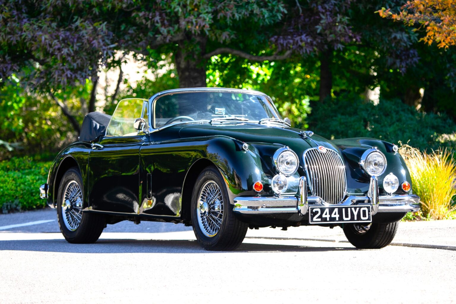A beautifully restored 1959 Jaguar XK150 SE DHC with just 49k miles is set to fetch £85,000 at auction, showcasing timeless design, power and collector appeal.