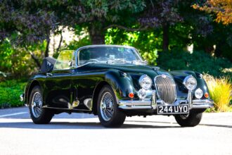 A beautifully restored 1959 Jaguar XK150 SE DHC with just 49k miles is set to fetch £85,000 at auction, showcasing timeless design, power and collector appeal.