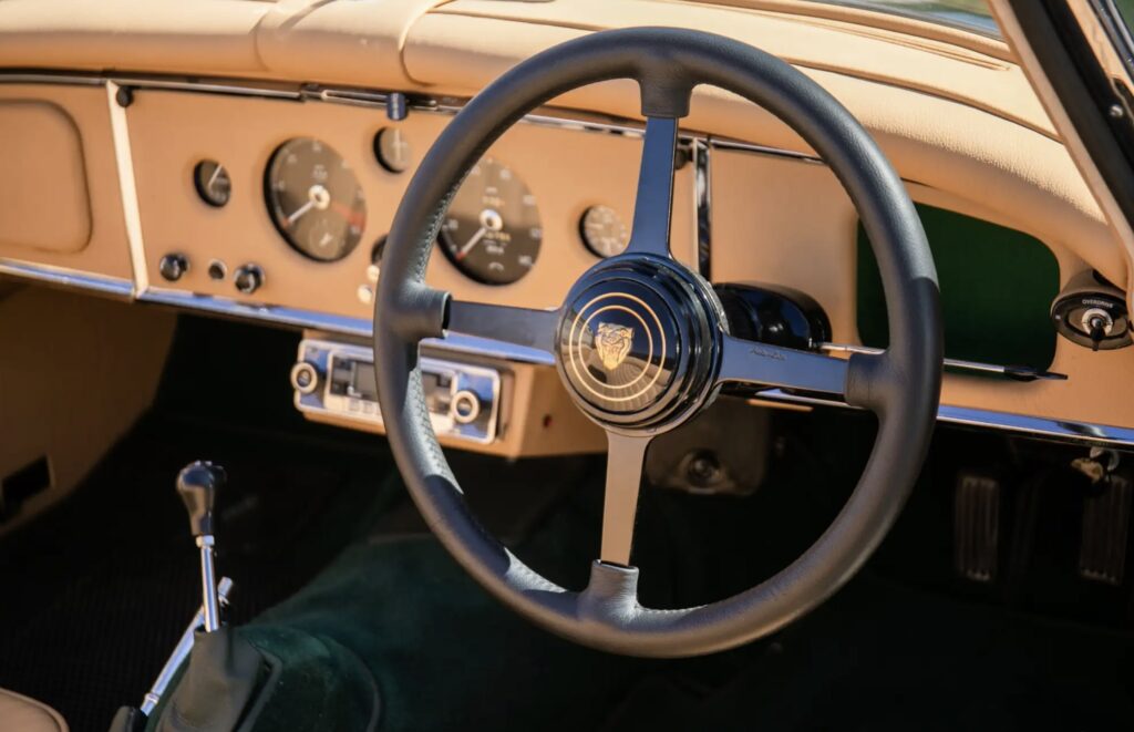 A beautifully restored 1959 Jaguar XK150 SE DHC with just 49k miles is set to fetch £85,000 at auction, showcasing timeless design, power and collector appeal.