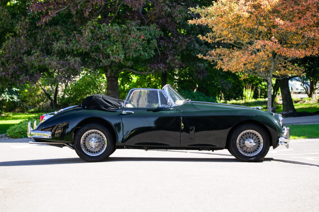 A beautifully restored 1959 Jaguar XK150 SE DHC with just 49k miles is set to fetch £85,000 at auction, showcasing timeless design, power and collector appeal.
