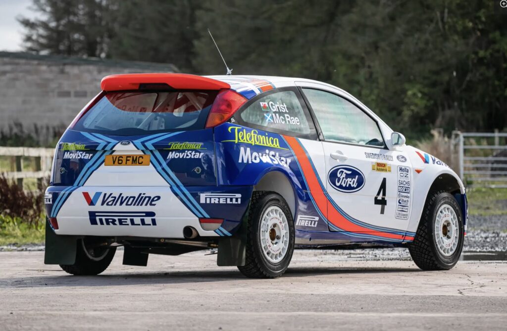 Colin McRae’s ex rally Ford Focus is up for auction at £420,000 with iconic WRC history including wins, legendary drives, and a recent full engine rebuild.