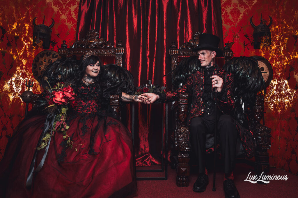 Couples can now marry before a giant demon at The Satanic Temple in Salem with weddings led by a minister of Satan and vows exchanged in front of the horned idol Baphomet.