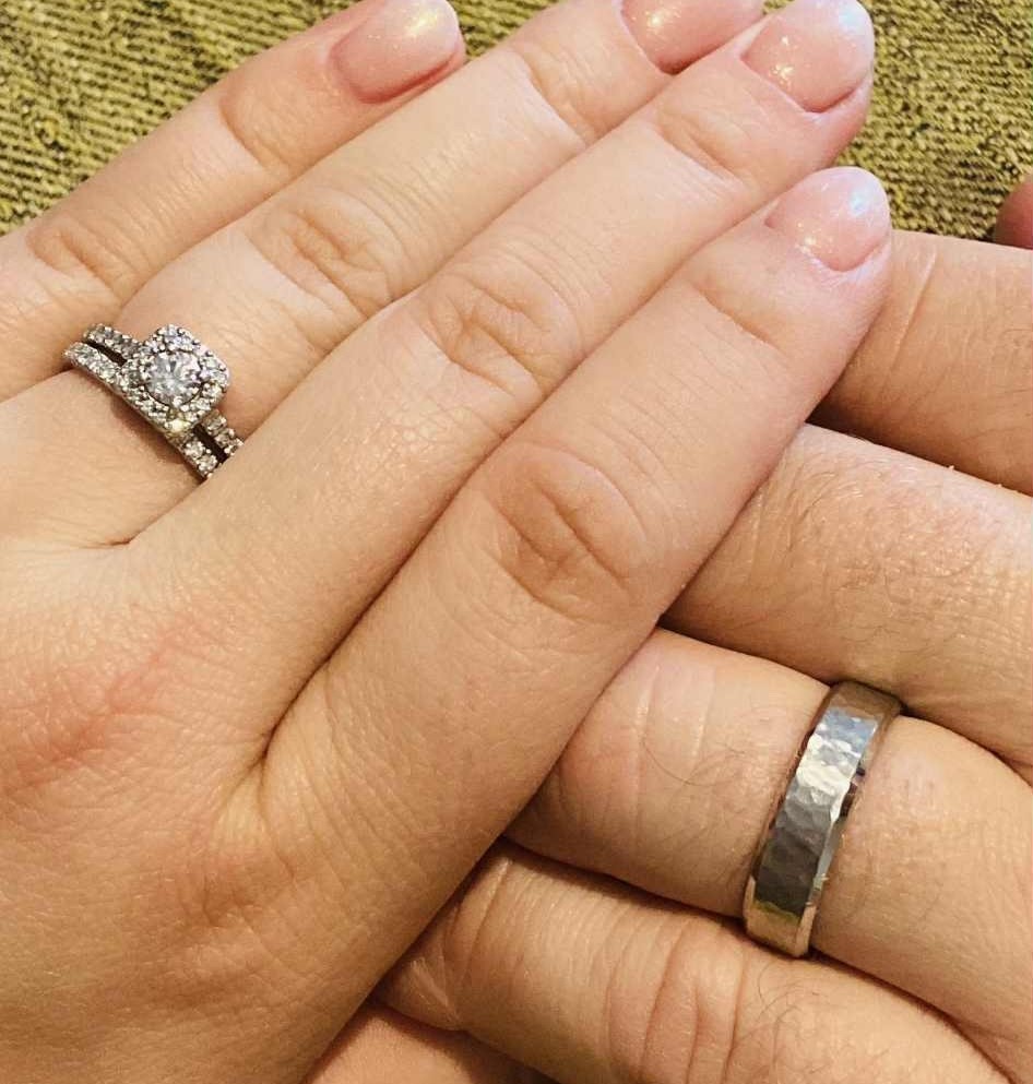 Mum Katie Thomas was overjoyed after recycling staff in Guernsey miraculously found her lost wedding and engagement rings in a rubbish bag her three-year-old daughter accidentally threw away.