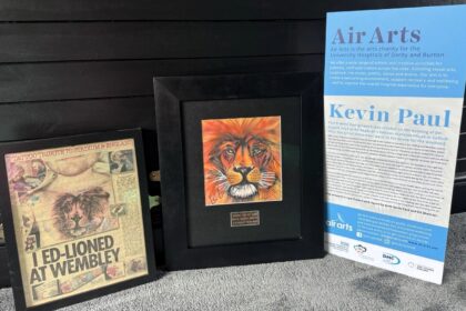 Ed Sheeran’s tattoo artist Kevin Paul is auctioning the original lion artwork that inspired the singer’s famous chest tattoo on eBay for over £1,000 to fund prisoner art and book projects.