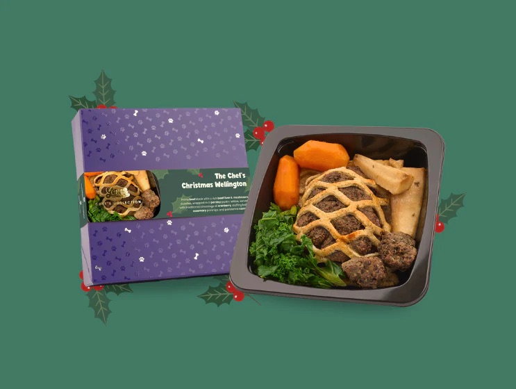 A former Charlie Bigham’s chef has created a luxury £14.95 beef wellington for dogs, featuring prime steak, liver, and parsley pastry as part of a festive fine dining collection.