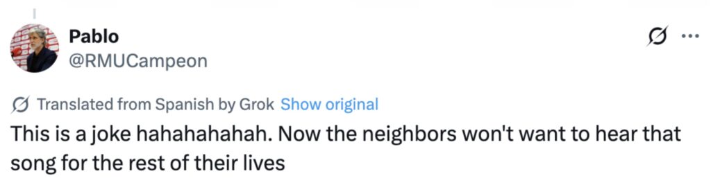 Social media comment on the post of Firefighters called at 4:30am after Spanish school blasted Happy Birthday on repeat for five hours - sleepless locals fume as crew forced to shut down blaring speakers.