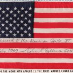 A US flag flown to the Moon on Apollo 11 is up for auction with astronaut memorabilia - including a Lunar Bible and meteorite fragments - in RR Auction’s space sale.