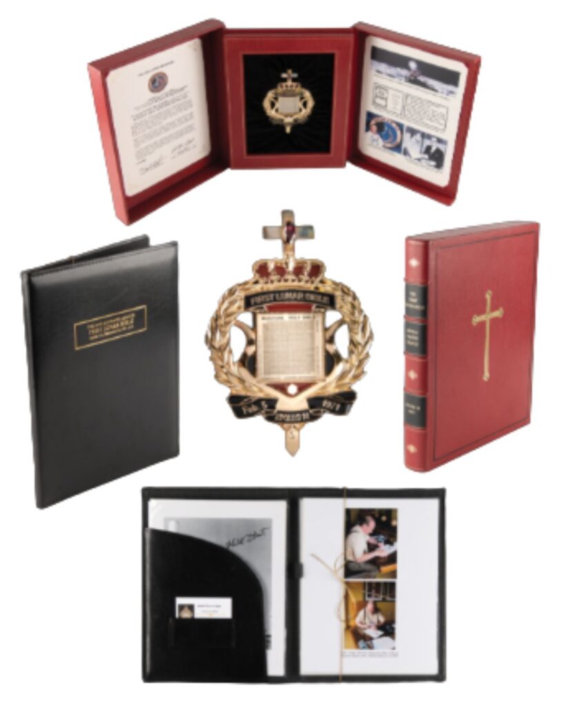 A US flag flown to the Moon on Apollo 11 is up for auction with astronaut memorabilia - including a Lunar Bible and meteorite fragments - in RR Auction’s space sale.
