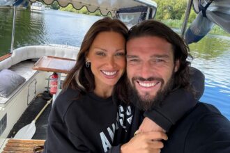 Andy Carroll left fans laughing after pranking girlfriend Lou Teasdale while wearing no trousers, joking about a “hare” ornament in a TikTok clip captioned “Hare we go.”.