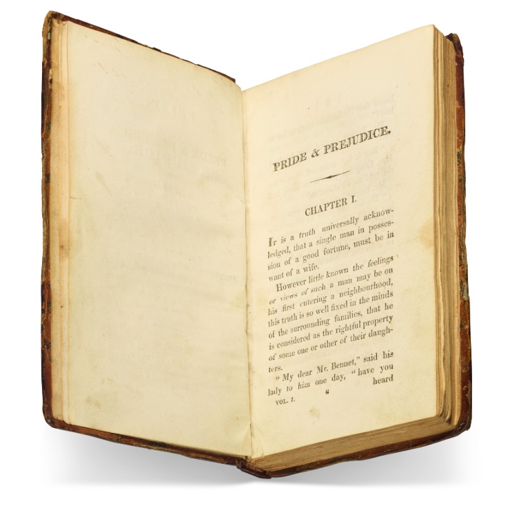 Rare first editions of Jane Austen classics including Pride and Prejudice are up for auction at Christie’s New York alongside works by Columbus and Marco Polo.