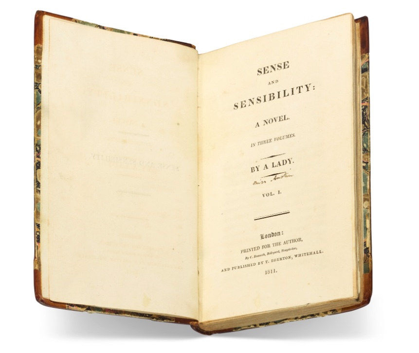 Rare first editions of Jane Austen classics including Pride and Prejudice are up for auction at Christie’s New York alongside works by Columbus and Marco Polo.