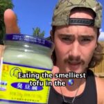 Influencer James Patrick Ellingworth nearly vomited after eating the world’s stinkiest tofu, calling it the “worst thing ever,” even worse than the infamous Surströmming fish.