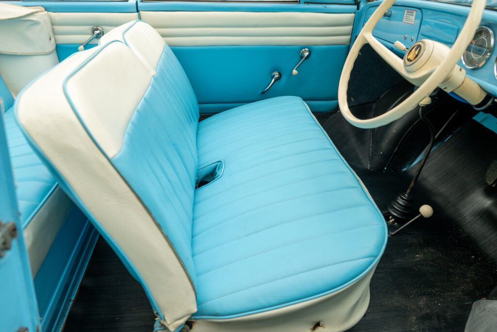 A rare 1965 Amphicar 770 that drives on land and sails on water is up for sale for £45,000, reaching 70mph on roads and 7mph at sea, just like a James Bond car.