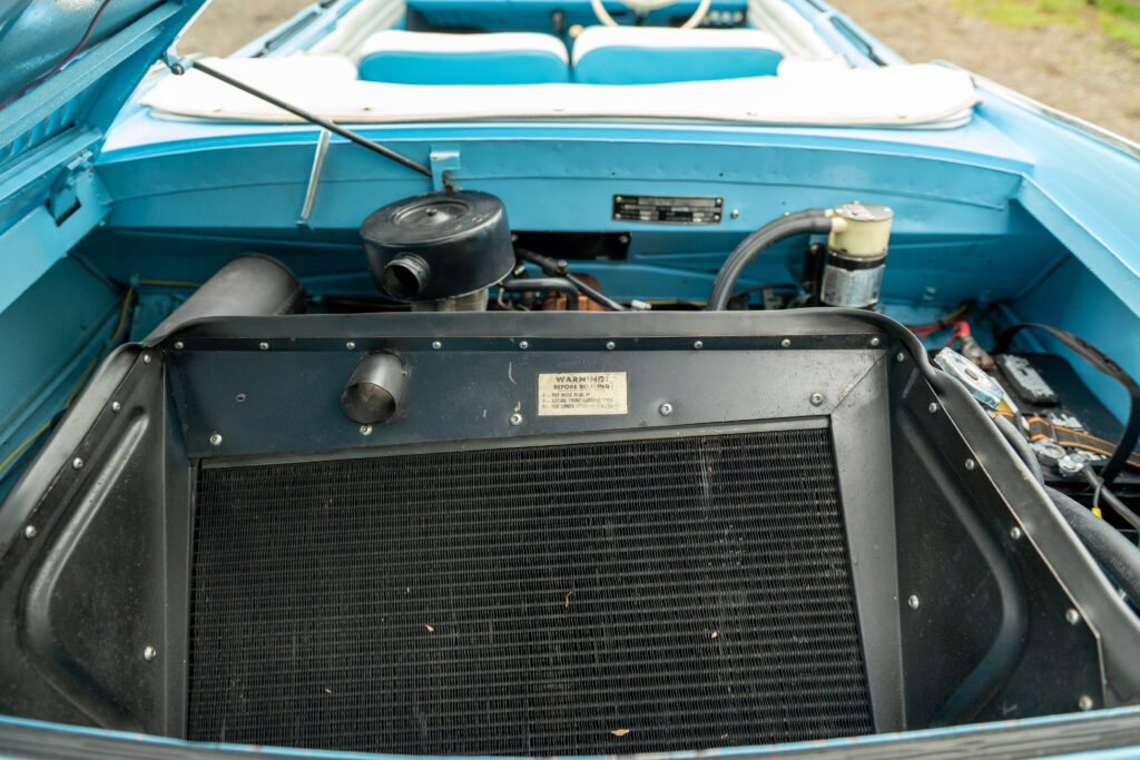 A rare 1965 Amphicar 770 that drives on land and sails on water is up for sale for £45,000, reaching 70mph on roads and 7mph at sea, just like a James Bond car.