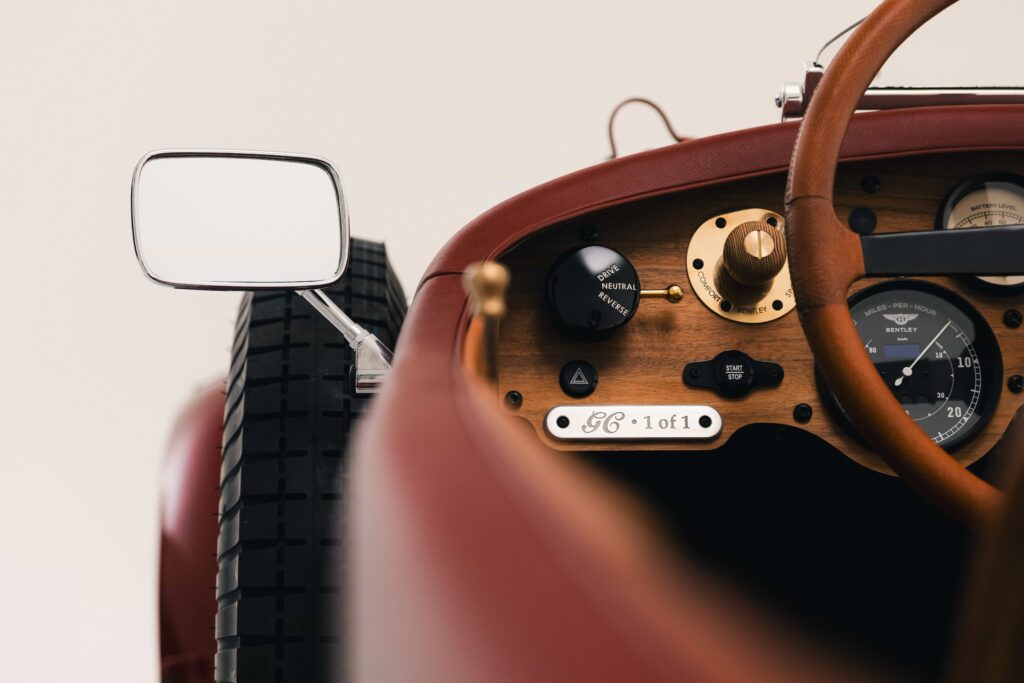 A one-of-a-kind Bentley Blower Jnr, crafted with 239-year-old reindeer leather once used for King Charles’ shoes, blends heritage and artistry in a £90,000 electric masterpiece.