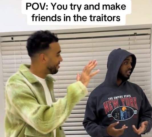 YouTuber Niko Omilana has laughed off being left out on Celebrity Traitors, turning his awkward castle experience into a comedy skit after being the second contestant banished.