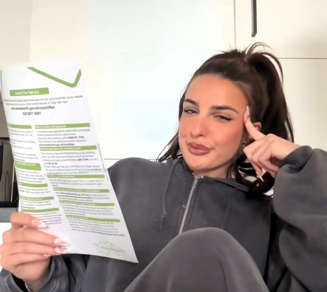 Love Island winner Toni Laites was left baffled after receiving a £1,200 council tax bill just days after moving to the UK, joking she had no idea what the charge was for.