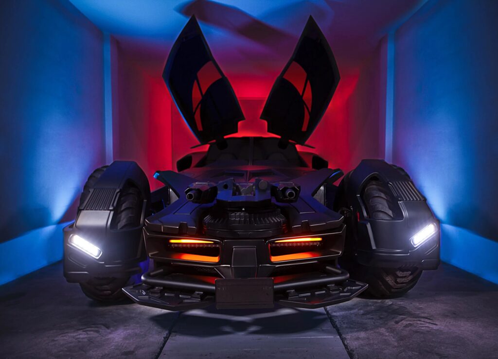 A custom Mercedes-Benz CL 55 AMG turned Batmobile with 600 horsepower and Gotham flair is up for grabs in Dubai for £18,000 after costing £217,000 to build.