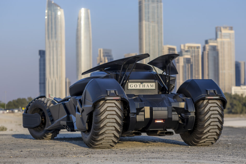 A custom Mercedes-Benz CL 55 AMG turned Batmobile with 600 horsepower and Gotham flair is up for grabs in Dubai for £18,000 after costing £217,000 to build.