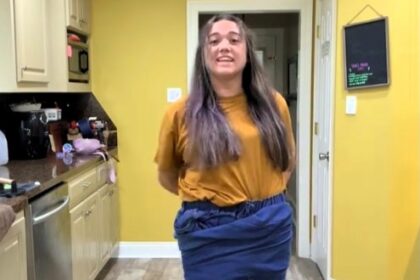 A mum was left in stitches after her Shein jeans arrived so oversized she could fit both legs into one, but she got a full refund and vowed to stick to tops instead of trousers next time.