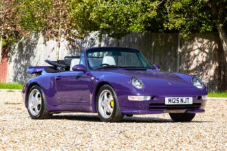 A rare 1995 Porsche 911 Turbo Cabriolet, one of only five right-hand drive models ever made, is heading to auction with an £800,000 guide price at the NEC in Birmingham.