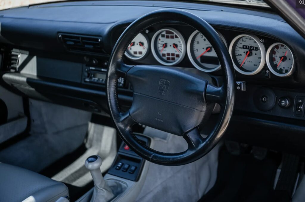 A rare 1995 Porsche 911 Turbo Cabriolet, one of only five right-hand drive models ever made, is heading to auction with an £800,000 guide price at the NEC in Birmingham.