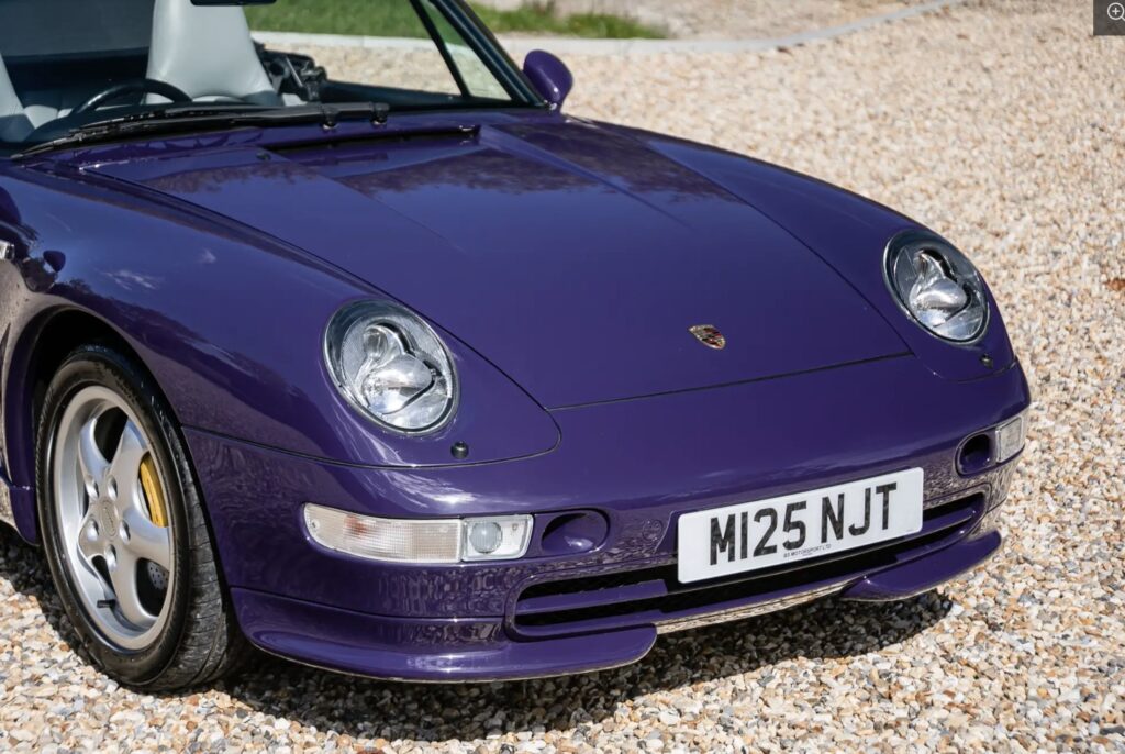 A rare 1995 Porsche 911 Turbo Cabriolet, one of only five right-hand drive models ever made, is heading to auction with an £800,000 guide price at the NEC in Birmingham.