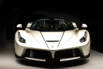 A rare silver Ferrari LaFerrari Aperta has sold for £4.9m in Zurich, tripling its 2017 value. One of only 210 made, it hits 217mph and 0-60mph in just 2.4 seconds.